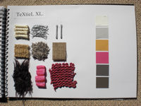 Stalen-en-kleurenkaart van de trend Textiel XL