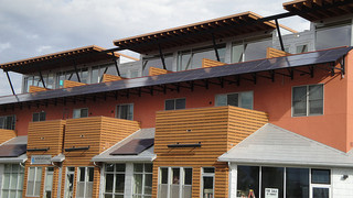 Huizen met zonnepanelen